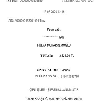 POS Hatası Nedeniyle 2.324 TL Fazla Çekildi Ve Mağazanın Kaba Tutumu