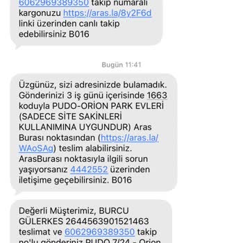 Aras Kargo Kapı Teslimatı İhmali Ve Pudo Yönlendirmesine İtiraz