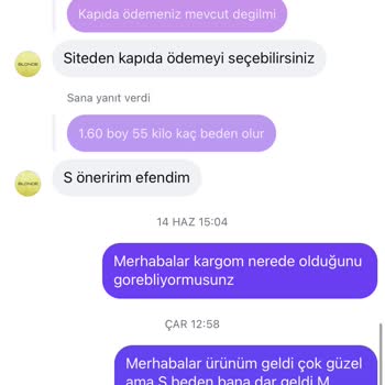 Blondestore.tr Beden Danışmanlığı Ve İade Kargo Ücretleriyle Mağduriyet