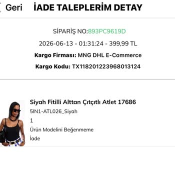 İade Tutarı Yarım Kaldı, Açıklama Ve Tam Geri Ödeme Talebim