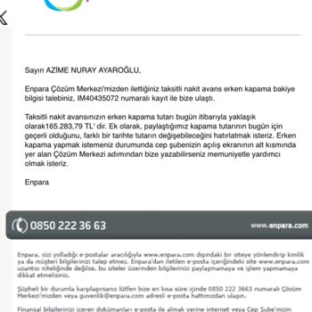 Nakit Avans İşlemi Sonrası Yanlış Borç Görüntüsü Ve Çözüm Eksikliği