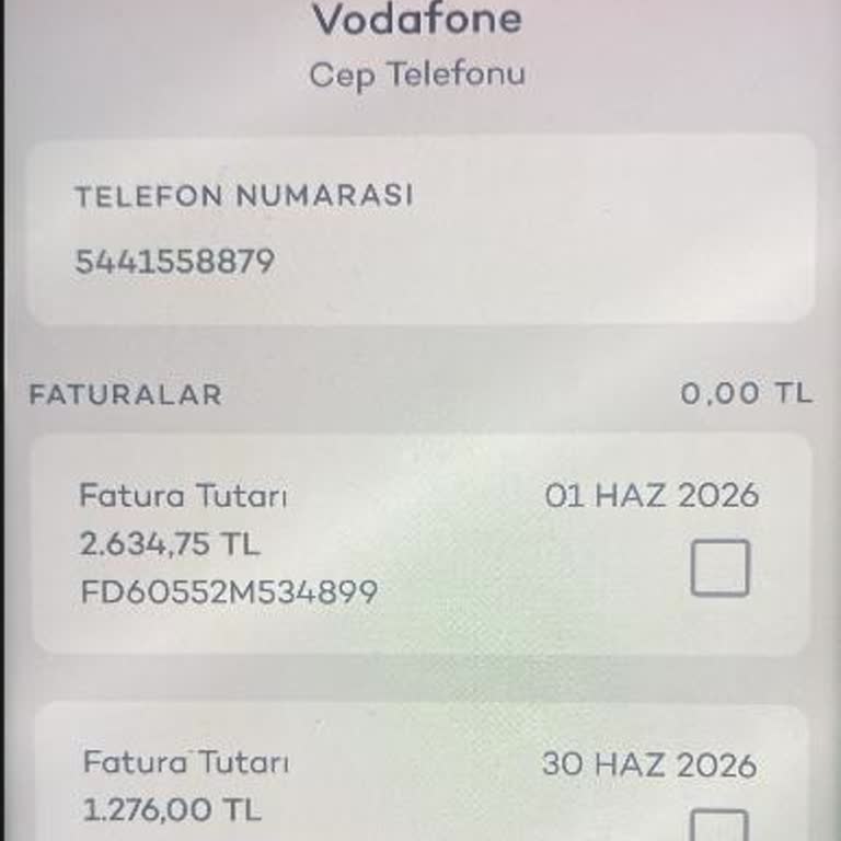 Vodafone’da Açıklama Almadan Yüksek Fatura Ve Müşteri Temsilcisine Ulaşılamaması