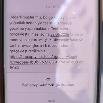 Dijital Kurye Teslimatı Erteledi, Bilgilendirme Yapmadı