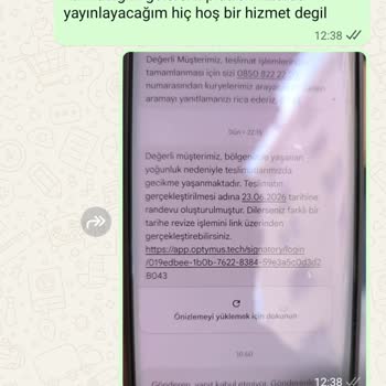Dijital Kurye Teslimatı Erteledi, Bilgilendirme Yapmadı