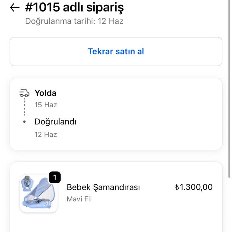 1300 TL Ödediğim Bebek Şamandırası Teslim Edilmedi Ve Cevap Yok