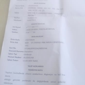 Vestel Buzdolabında Sürekli Soğutma Sorunu Ve Yüksek Ücretli Çözüm Talebi