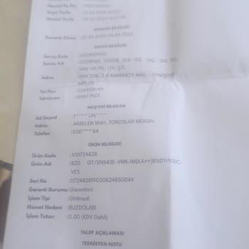 Vestel Buzdolabında Sürekli Soğutma Sorunu Ve Yüksek Ücretli Çözüm Talebi