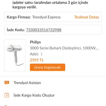 Kullanmadığım Philips Ürünü İçin İade Reddi Ve Açıklama Talebi