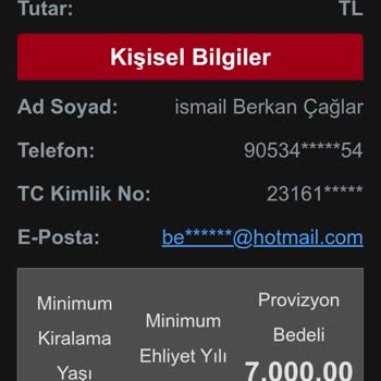 7.000 TL Provisyon Ücretimin Geri Ödenmemesi Ve Kartımın Kesilmesi