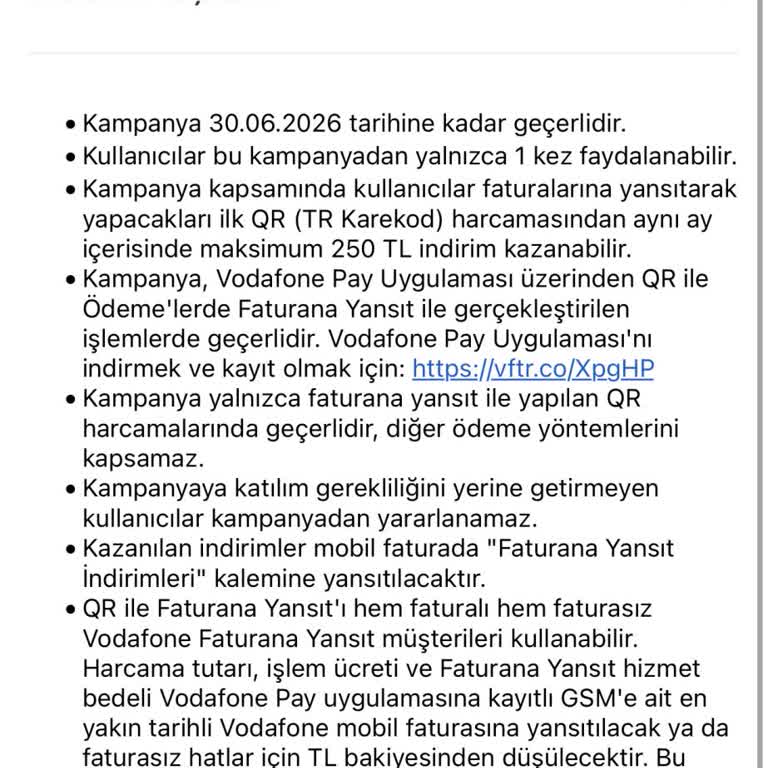Vodafone Pay Kampanyasında Yanıltıcı Şartlar Ve Verilmeyen %20 İade