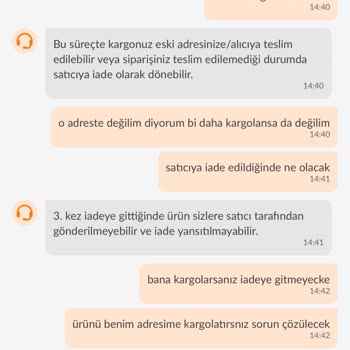 İade Sürecinde Satıcı Tarafından Adres Değişikliği Reddedildi, Ürün Kargo Şubesinde Bekliyor