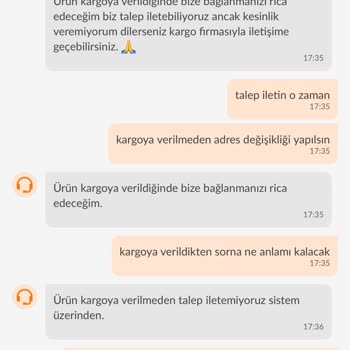 İade Sürecinde Satıcı Tarafından Adres Değişikliği Reddedildi, Ürün Kargo Şubesinde Bekliyor