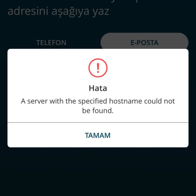 Naos Uygulamasında Servis Sunucusuna Ulaşılamıyor Ve Giriş Engellendi