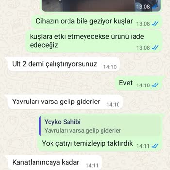 İşlevsiz Kuş Kovucu, Vidalanmış Olması Nedeniyle Iade Reddedildi