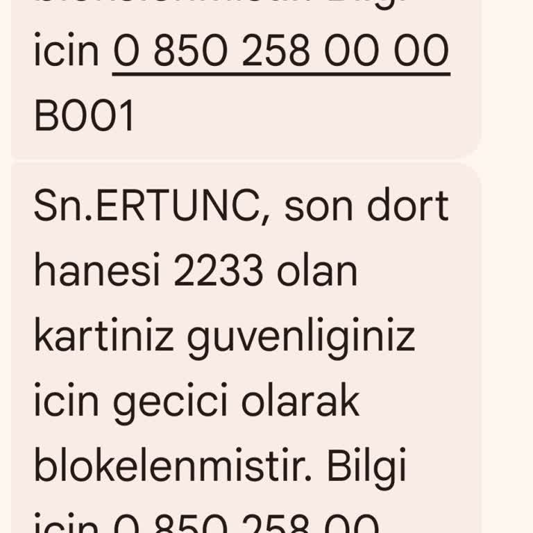 Şüpheli İşlem Nedeniyle Kapatılan Kartım Açılmadı Ve Açıklama Alamadım