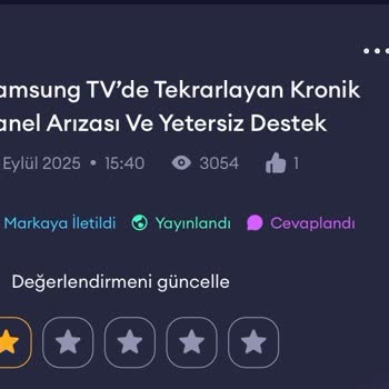 Kronik Panel Arızası Ve Ücretsiz Servis İptali