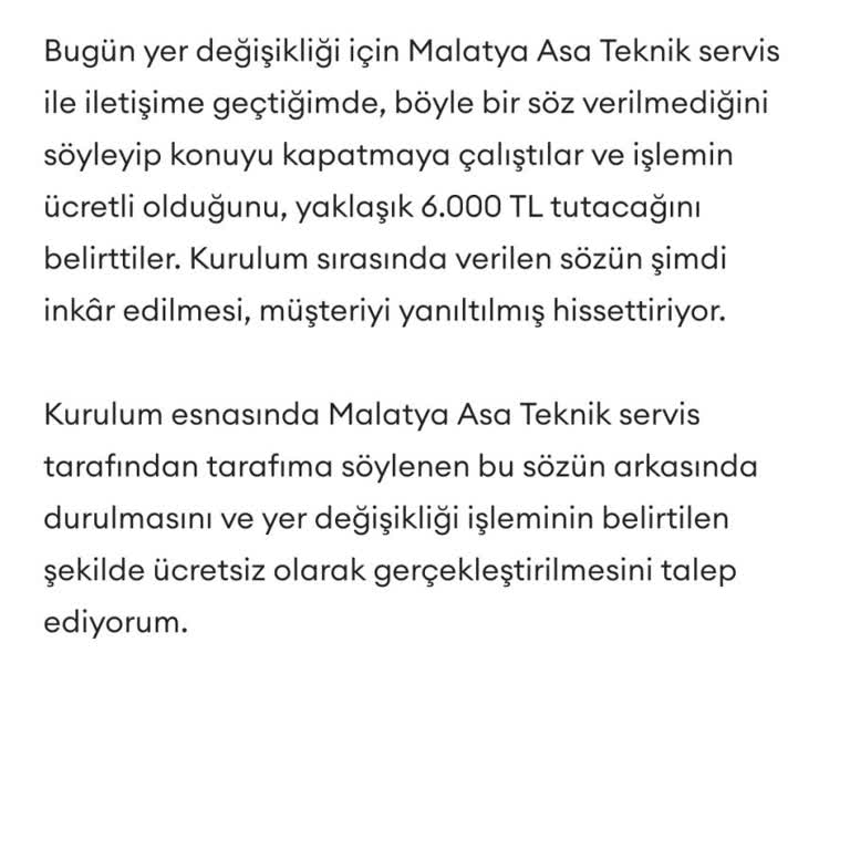 Kurulum Sözünün İhlali Ve Ücretsiz Yer Değişikliği Talebi