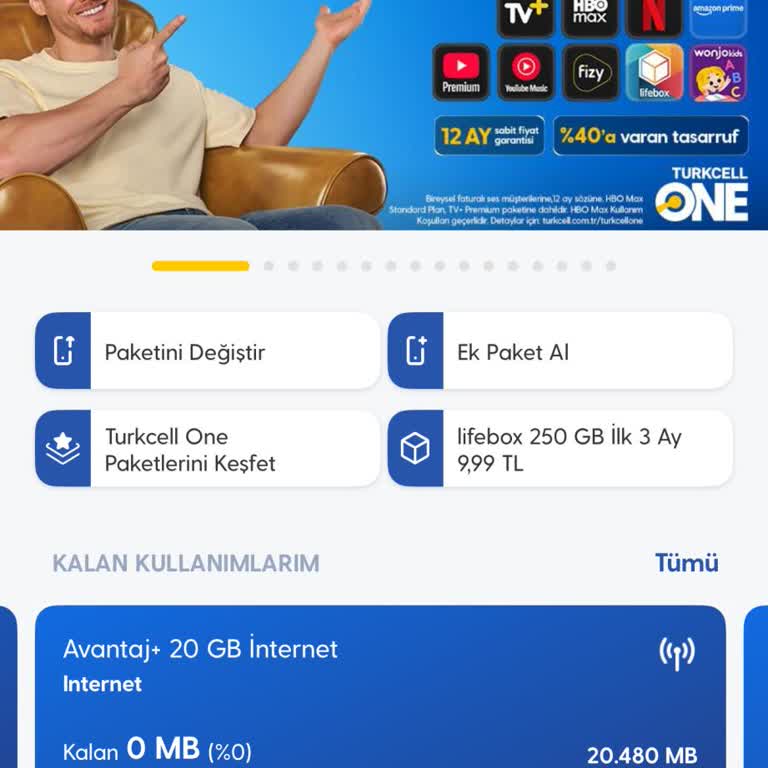 Turkcell 20 GB Paketi 4 Günde Bitti Ve Müşteri Hizmetleri Çözüm Sunmadı