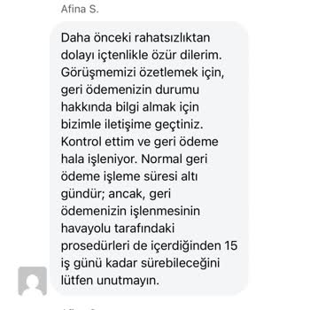 İptal Edilen Biletin 5500 TL'lik Ücreti Hizmet Bedeli Olarak İade Edilmiyor