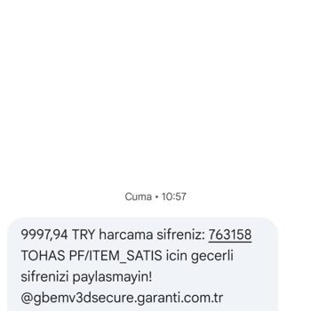 Paycell 199 TL Reklamlı Çaydanlık İçin 9.997,94 TL Çekildi Ve Ürün Teslim Edilmedi