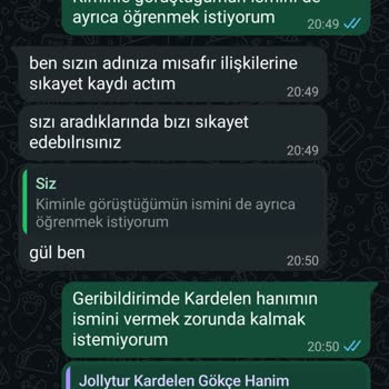 Jolly Tour Gebze Şubesindeki Saygısız Personel Ve Kesilen Sigorta Ücreti İçin Şikayet