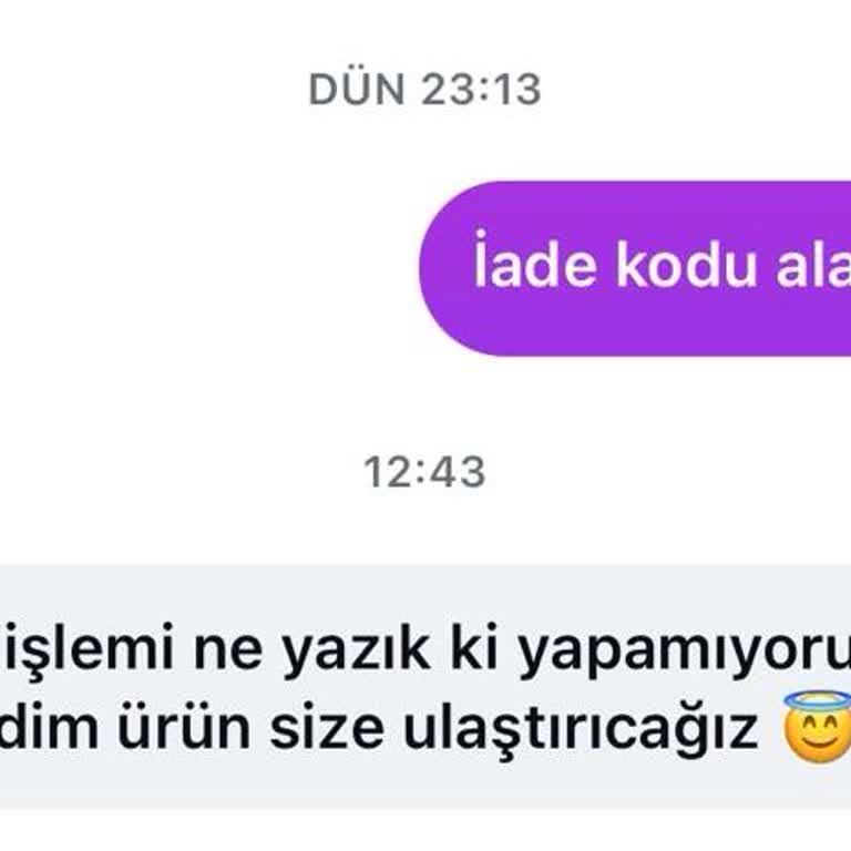 Bitugba'da Beden Küçük Olan Ürün İadesi Reddedildi