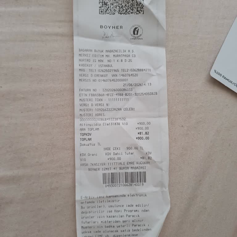 Boyner Mağazasında Beden Değişiminde Ödeme Sorunu Ve İletişimsizlik