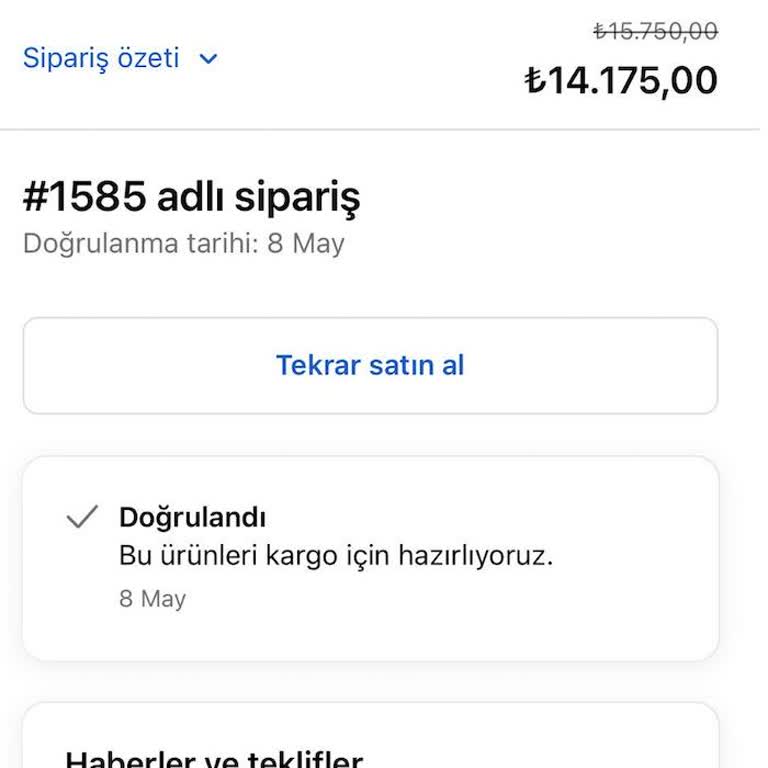 Sohomanje'den Alınan Berjer 30 Gün İçinde Gelmedi, Tam İade Talebim