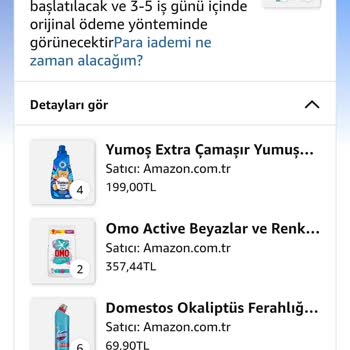 Amazon'da 1.941,60 TL İadesinin 10 İş Günü Geçmesine Rağmen Gecikmesi