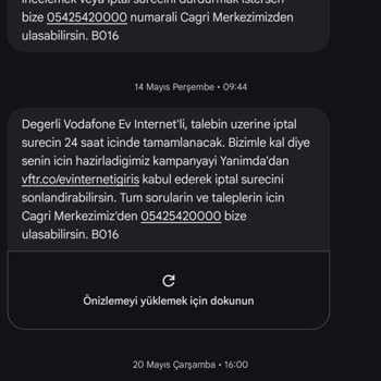 Vodafone Ev İnterneti İptali Sonrası Haksız Fatura Kesilmesi