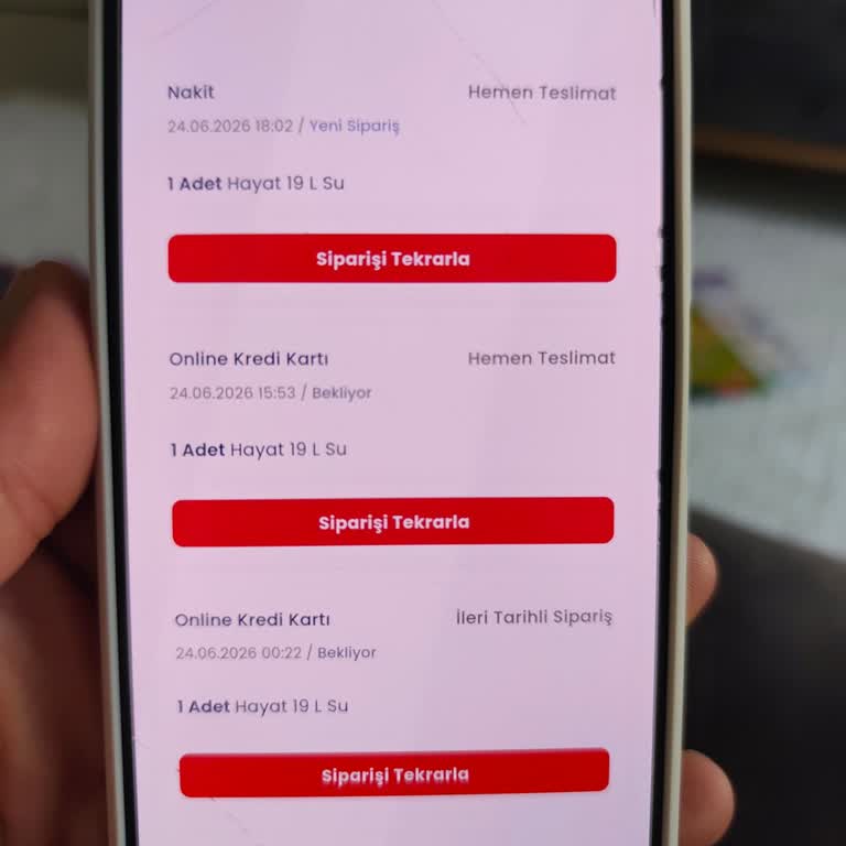 Hayat Su Siparişi Teslim Edilmedi Müşteri Hizmetlerine Ulaşılamıyor