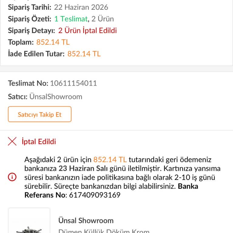 Satıcı Düşük Fiyattan Siparişimi İptal Edip Çok Daha Yüksek Fiyata Tekrar Satıyor