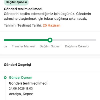 Aras Kargo Varsak Yaşar Şubesinde Yanıltıcı Teslimat Bilgisi Ve Haksız Red