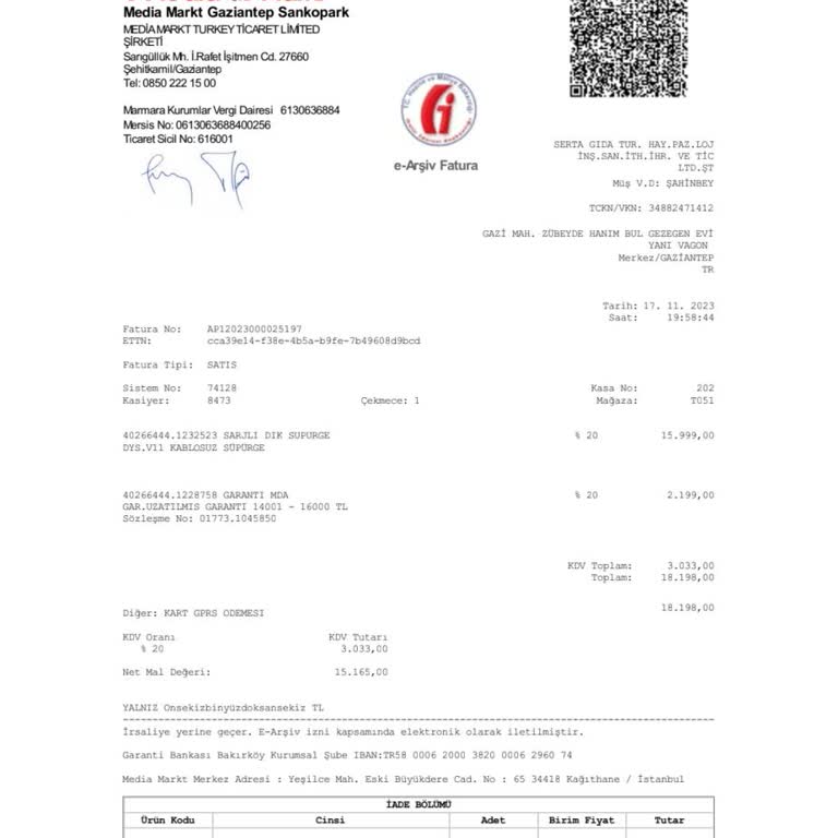 Uzatılmış Garanti Kapsamında Ücret Talebi Ve Yetkisiz Servis