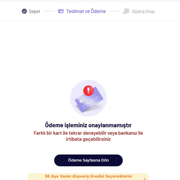 Ziraat Bankası Prestij Kartı Online Alışveriş Güvenlik Engeli