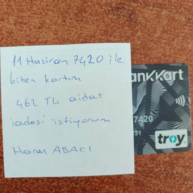Ziraat Bankası Haksız Kart Aidatı Nedeniyle Hayal Kırıklığı Ve İade Talebi