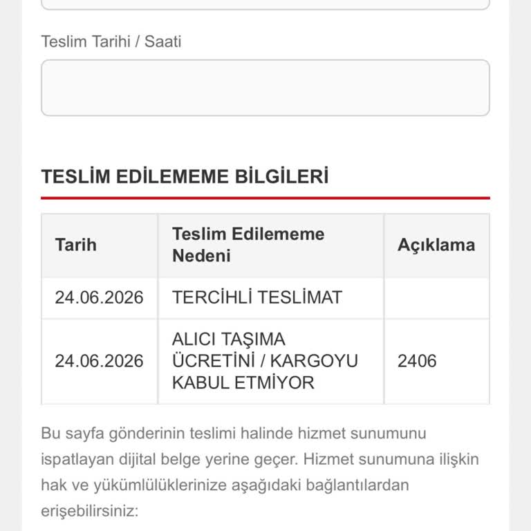 Aras Kargo’nun Teslimat Erteleme Talebine Uymaması Ve Kaba İletişim