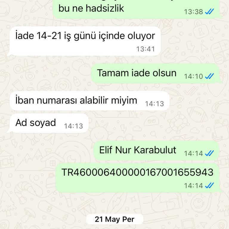 Siparişte Eksik Ürün Ve Geri Ödeme Sözünün Tutulmaması