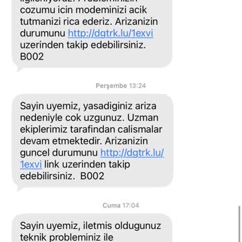 İnternet Bağlantısının Sürekli Kopması Ve Yanıltıcı SMS Bilgilendirmesi