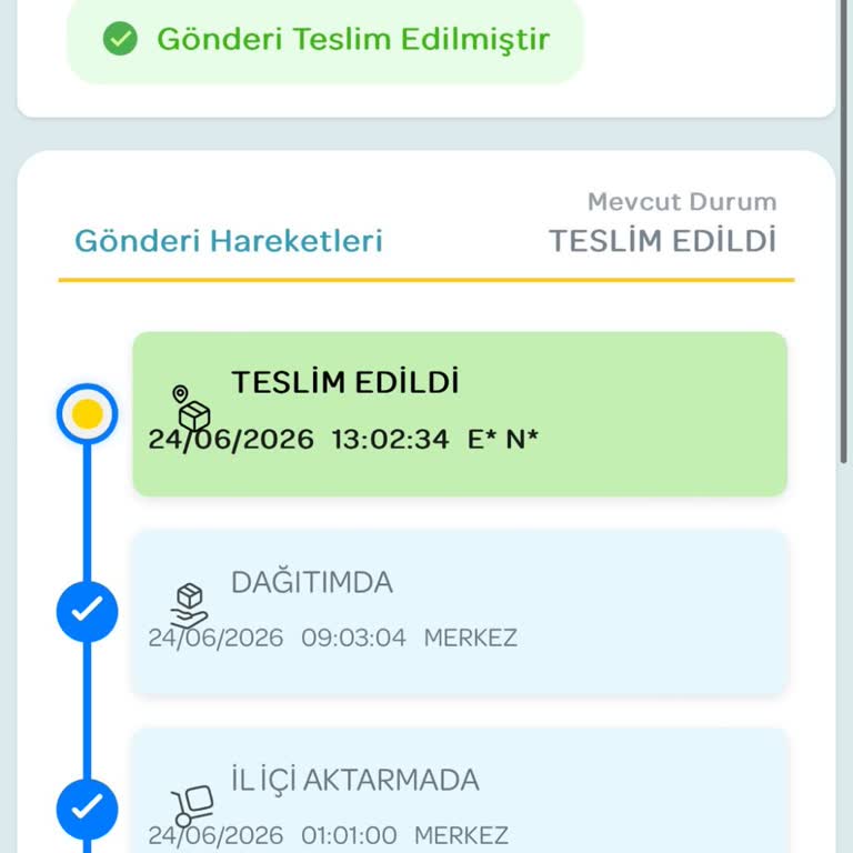 Teslim Edildi Görünen Kargo Gerçekten Teslim Edilmedi Ve Acil Dermokozmetik Ürün Kayıp