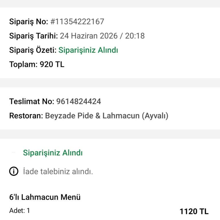 Yanlış Sipariş, Ulaşılamayan Müşteri Desteği Ve Saygısız Kurye