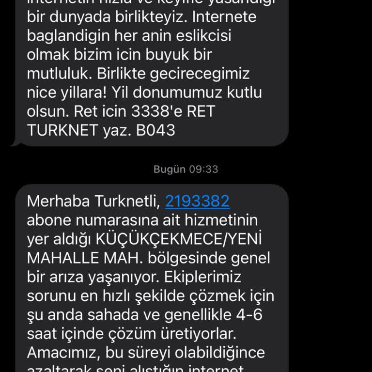 Tekrarlayan İnternet Kesintileri Ve Cevapsız Müşteri Desteği