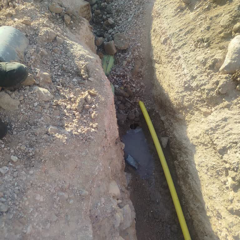 İzinsiz Kazı Çalışması Sonucunda Su Ve Atık Hatları Patladı, Açık Çukur Ve Elektrik Hattı Tehlikesi