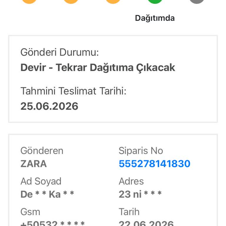 Bir Günde Kargo Teslimatı Gecikiyor Ve Bilgi Vermiyor