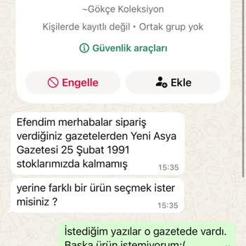 Stokta Olmayan Gazeteler İçin İade Yapılmaması