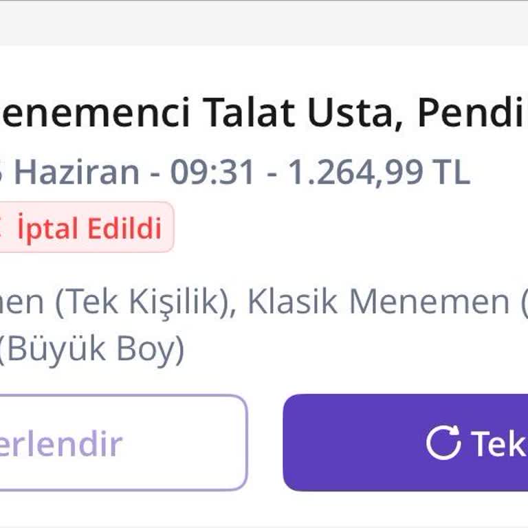 Kurye Ürünümü Teslim Etmedi İptal Edildi Ve İade Gelmedi