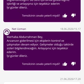 TurkNet 100 Mbps İnternet Kesintisi Ve 3000 TL Mobil Veri Masrafı İçin Mağduriyet