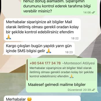 Sipariş Ve Kargo Bilgileri Gelmediği İçin İptal Ve İade Talebi
