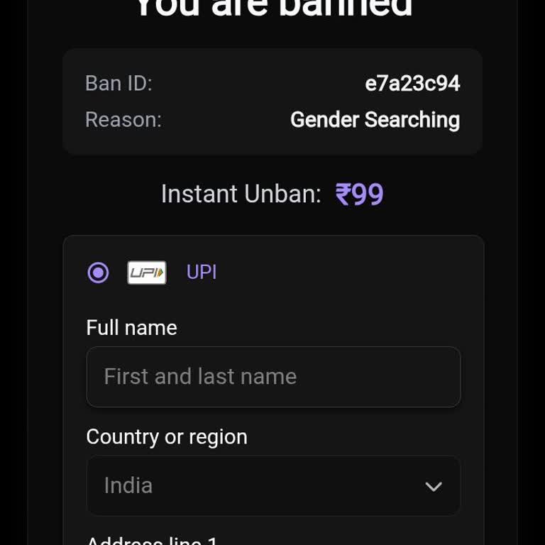 Umingle Banned Me for Gender Searching Without a Clear Warning