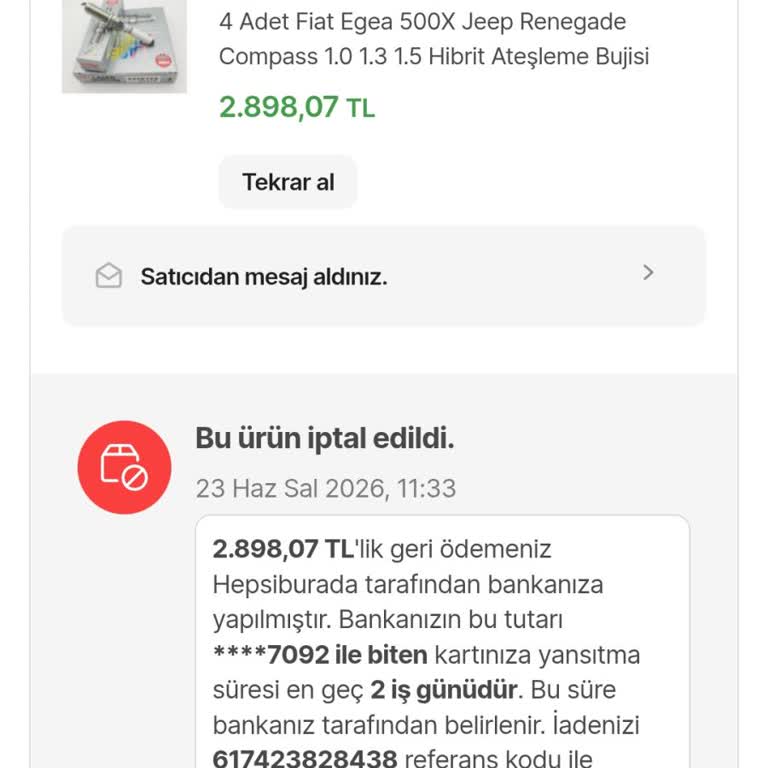 Satıcı Stok Yok Bahaneleriyle Siparişi İptal Edip, Daha Düşük Fiyatla Tekrar Satıyor